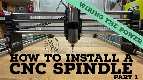 cnc router parts spindle installation|onefinity spindle upgrade.